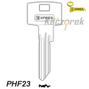 Expres 119 - surový mosazný klíč - PHF23